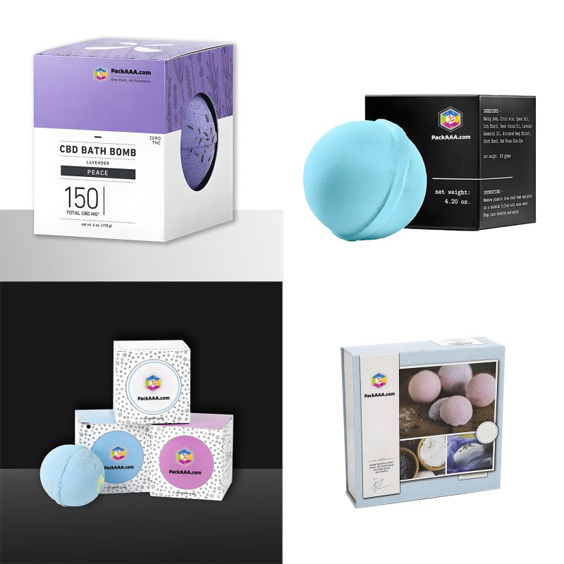 Personalized Custom Bath Bomb Gift Boxes With Window | Unique Packaging For Memorable Gifts