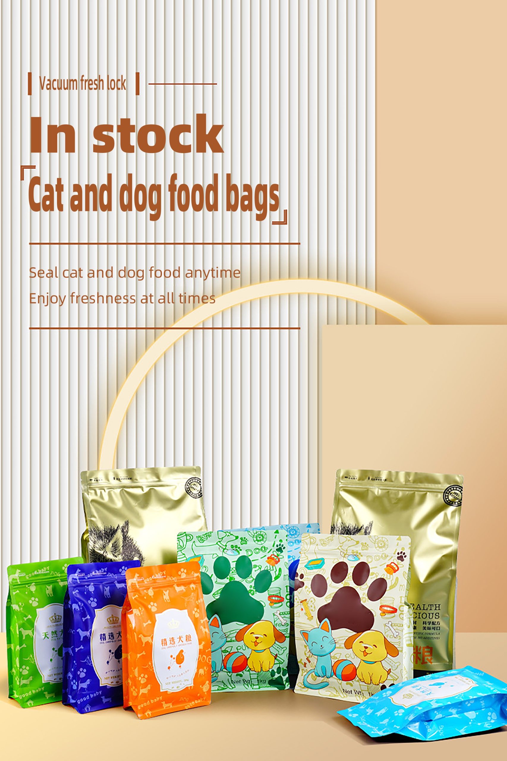 1 17 scaled - Moisture-Proof Eight-Side Sealed Pet Food Bags | Self-Supporting Cat & Dog Packaging