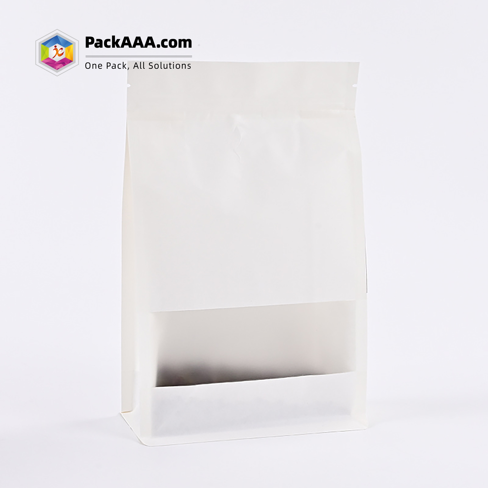 2 8 - Premium Frosted Window Kraft Paper Ziplock Bags – Eight-Side Seal for Tea & Food Packaging