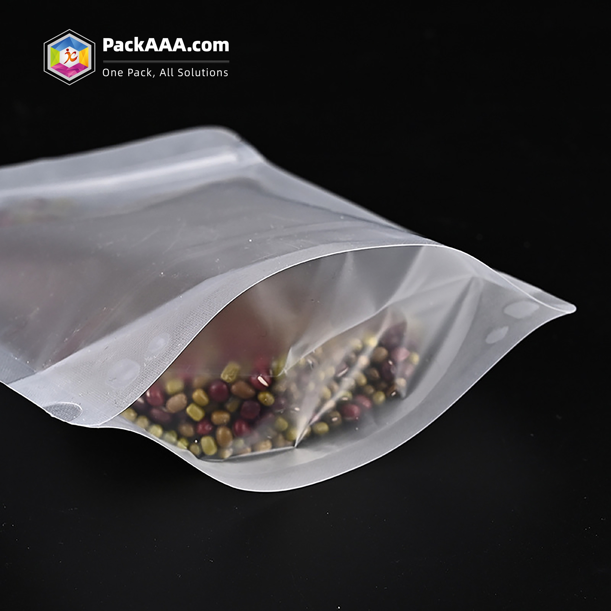 7 7 - Frosted Self-Supporting Ziplock Bags for Dried Fruits & Snacks | Custom Logo Food Packaging Solutions