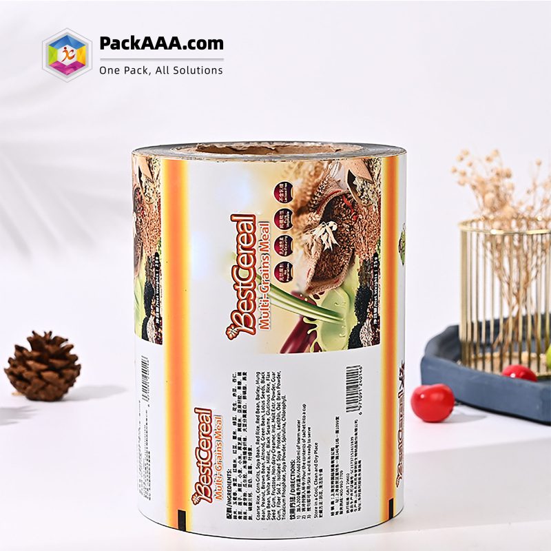 Custom PETAL Aluminized Roll Film & PE Plastic Food Packaging with Logo – Fully Automatic Solutions