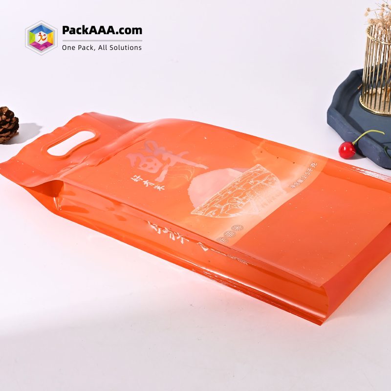 Custom Logo Plastic Printed Rice Bags – Heavy-Duty Vacuum Seal Food Packaging