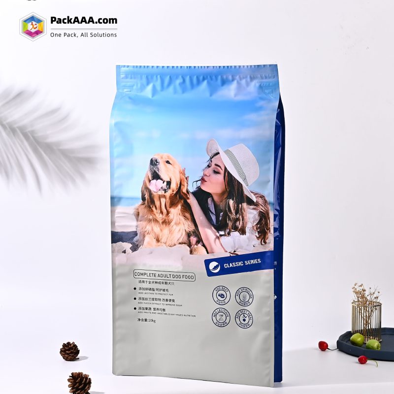 Self-Sealing Four-Side Bags For Snacks Candy & Pet Food – Easy Tear Packaging Solutions