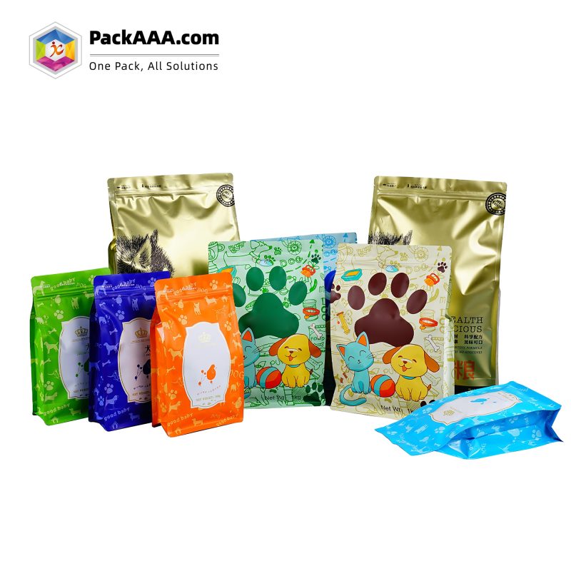 Moisture-Proof Eight-Side Sealed Pet Food Bags | Self-Supporting Cat & Dog Packaging