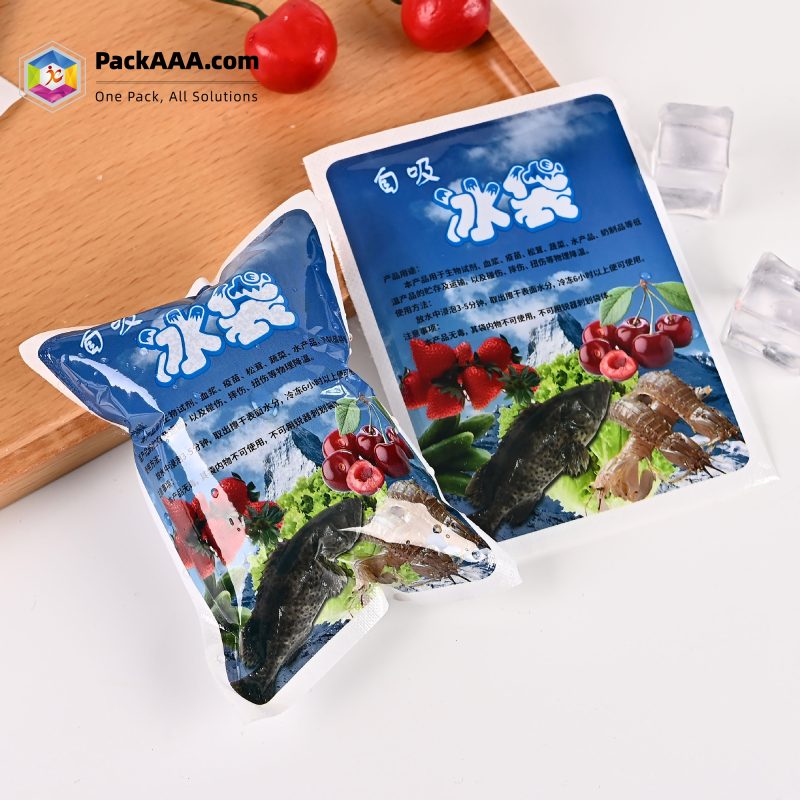 Self-Priming Insulated Ice Bag For Fresh Food & Cold Compress – Durable, Thickened Design