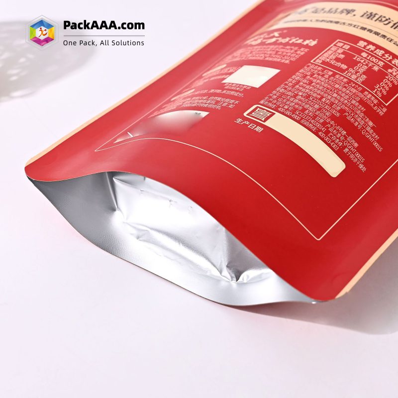 Custom Brown Sugar Windowed Paper Bags | Food-Grade Self-Sealing Aluminum Foil Pouches