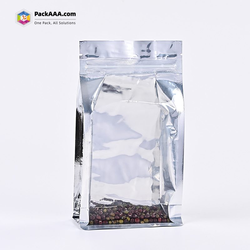 Eight-Side Sealed Window Aluminum-Plated Ziplock Bag