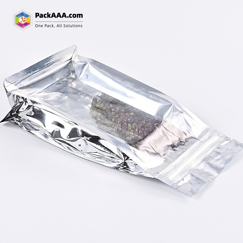 Eight-Side Sealed Window Aluminum-Plated Ziplock Bag