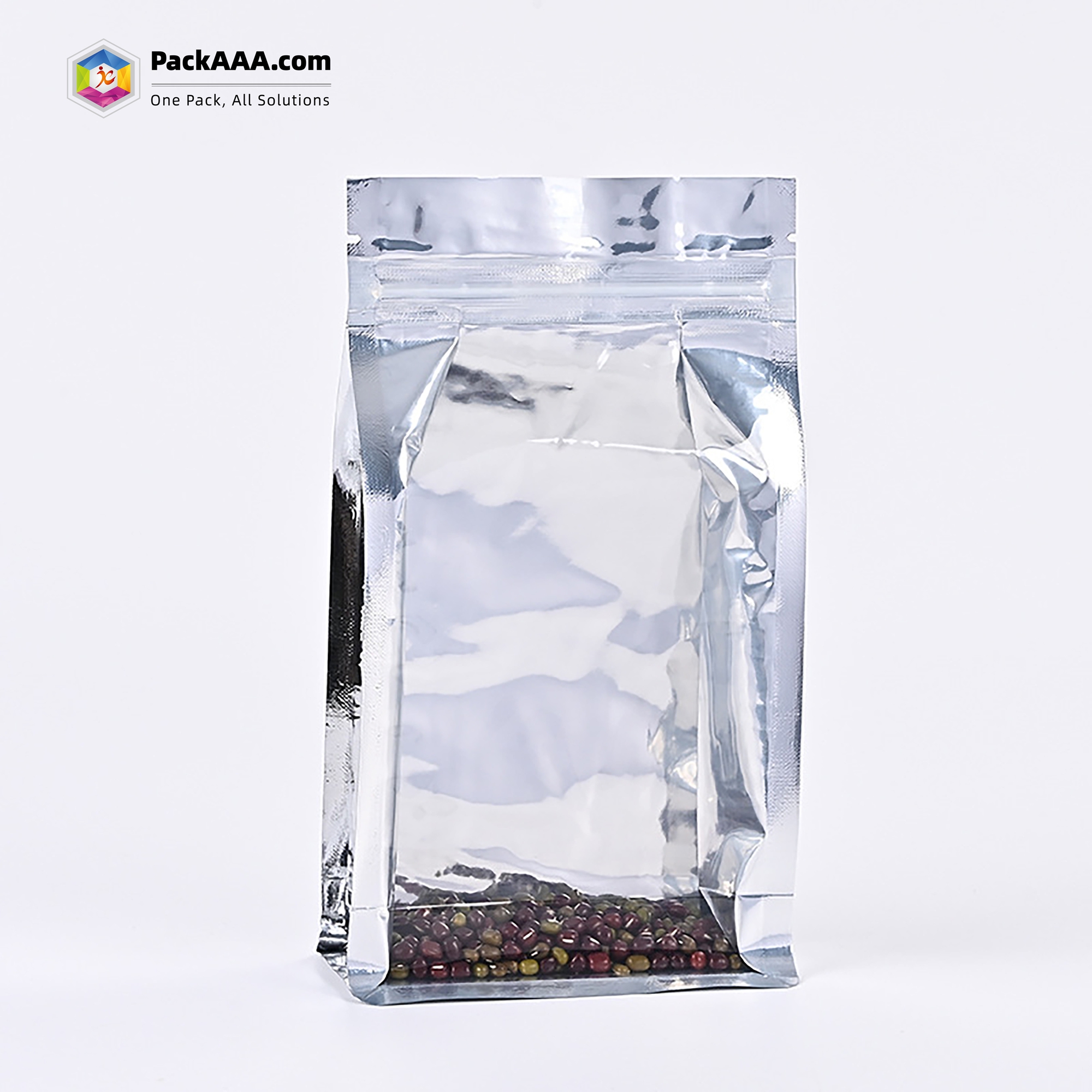 product details 5 - Eight-Side Sealed Window Aluminum-Plated Ziplock Bag