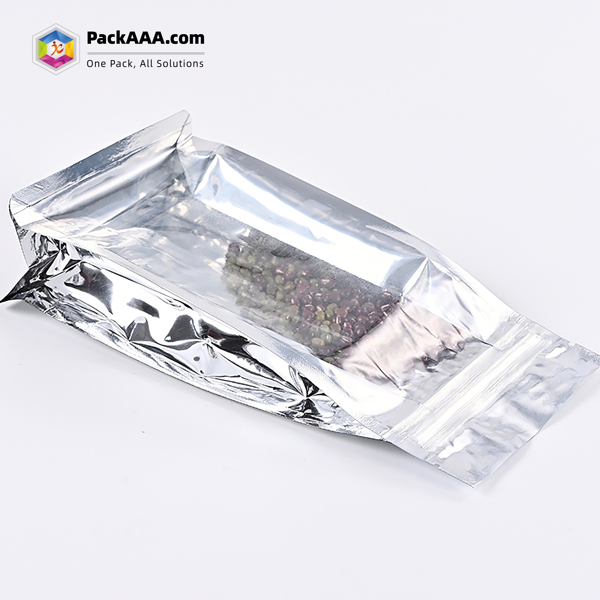 product details 7 - Eight-Side Sealed Window Aluminum-Plated Ziplock Bag